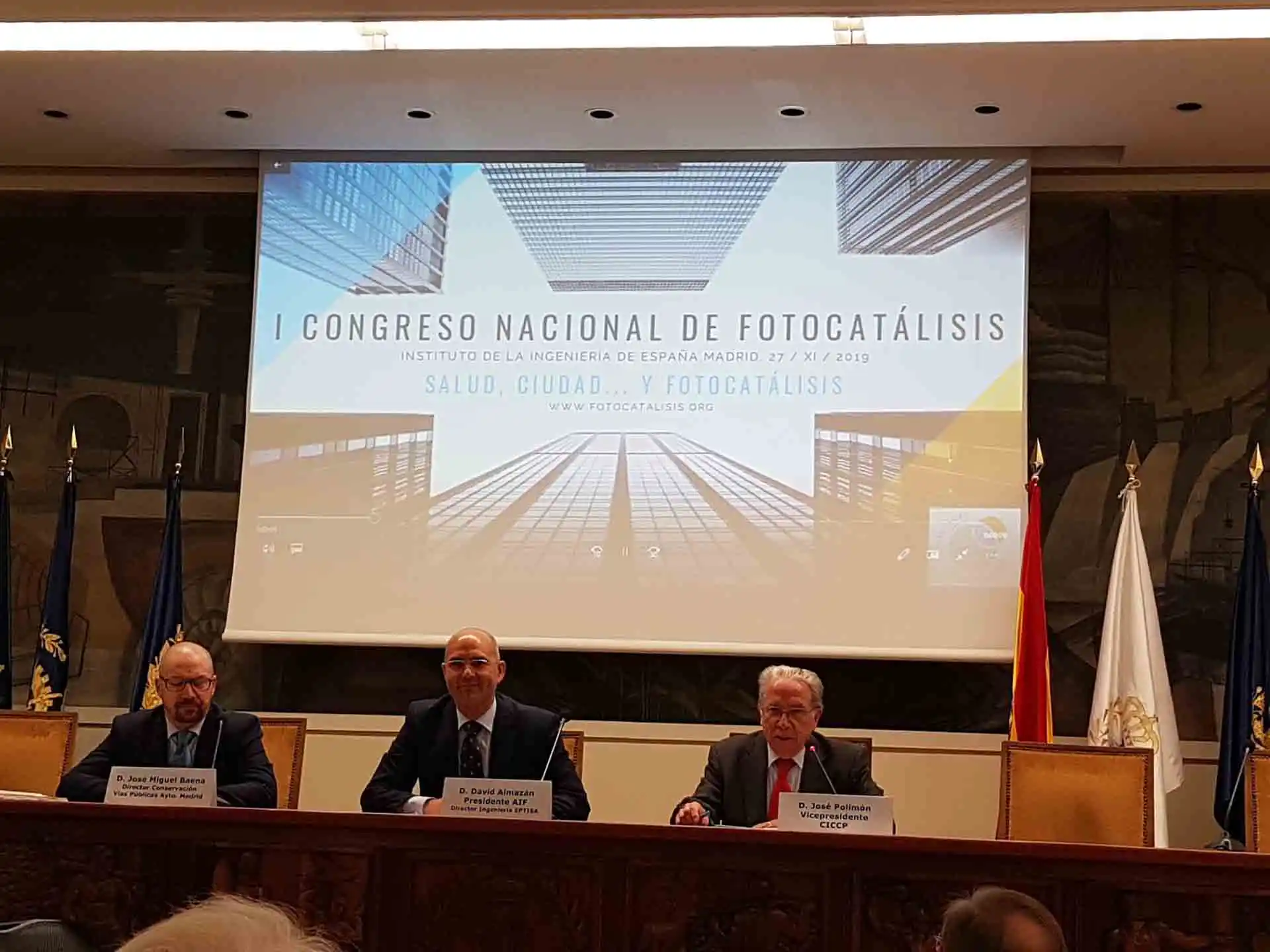 Ponentes del 1er Congreso Nacional de Fotocatálisis celebrado en Madrid en