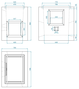 42x65x70 Arqueta ADIF Túnel
