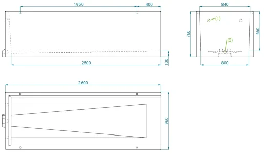 Nicho 80 simple sin repisa